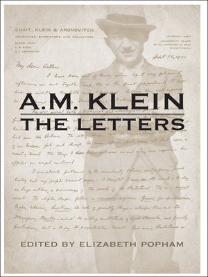 cover image of A.M. Klein